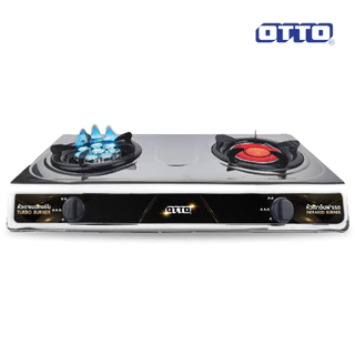 OTTO เตาแก๊สสแตนเลสหัวคู่ รุ่น GS-875 (หัวเตาอินฟาเรดและหัวเตาเทอร์โบ)