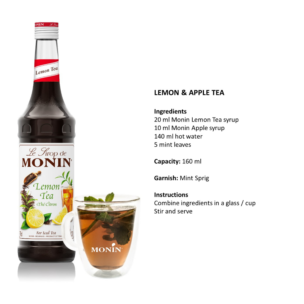 (KoffeeHouse) น้ำเชื่อม MONIN Tea Concentrate กลิ่น “Lemon Tea” MONIN TEA CONCENTRATE Lemon Tea Syru