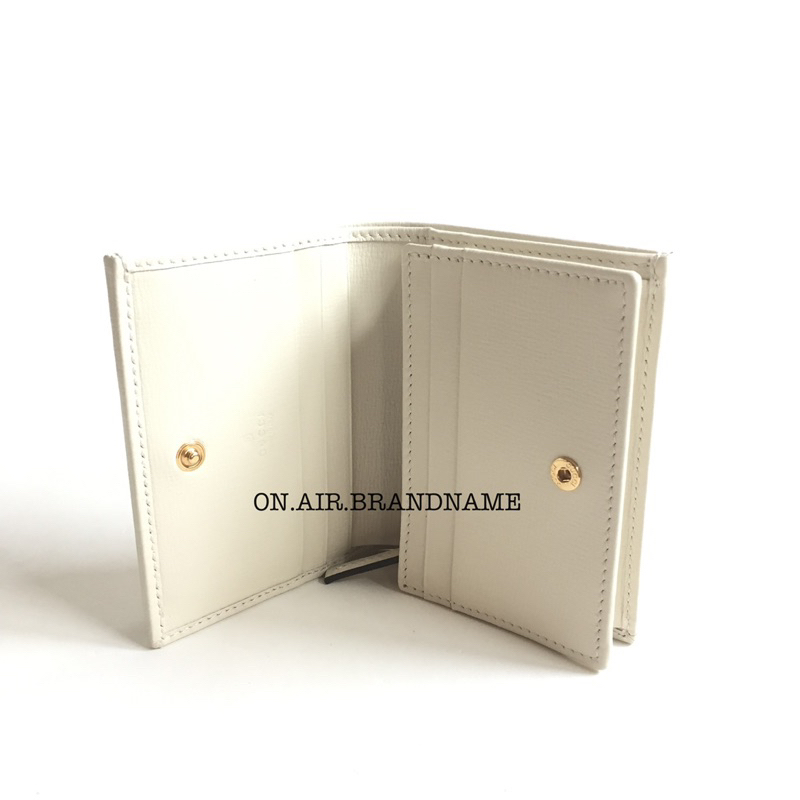 New gucci horsebit card case wallet สีขาว น่ารักมาก #4