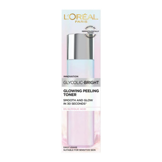 (128 ml.) LOREAL GLYCOLIC-BRIGHT GLOWING PEELINE TONER ลอรีอัล ไกลโคลิค-ไบรท์ โกลว์อิ้ง ฟิลลิ่ง โทนเนอร์