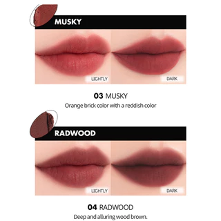 [rom&nd official] rom&nd Blur Fudge Tint / ลิปสติก ลิปเกาหลี ของแท้ 100% ส่งตรงจากเกาหลี (11 สี)