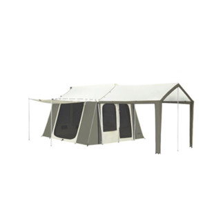 Kodiak Canvas 12 x 9 ft. Canvas Cabin Camping Tent with Deluxe Awning