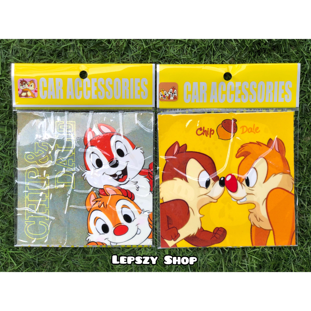 สูญญากาศติดพรบ รถยนต์ กรอบใส่พรบ ที่ใส่พรบ ลาย Chip&Dale ชิพ แอนด์ เดล