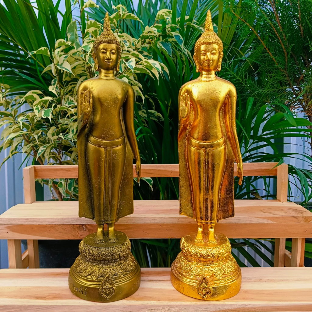 พระร่วงโรจน์ฤทธิ์ วัดพระปฐมเจดีย์ มี 2 แบบให้เลือกบูชา สูง 15 นิ้ว เป็นพระพุทธรูปคู่บ้านคู่เมืองขอพรอะไรก็สำเร็จดังใจ