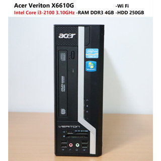 Acer Veriton X6610G -Intel Core i3-2100 3.10GHz -RAM DDR3 4GB -HDD 250GB -Wi Fi