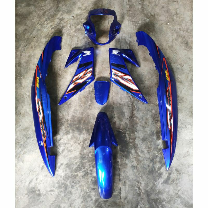 ชุดเฟรม 7 ชิ้น Sonic ใหม่ ปี 2004 ชุดสีน้ำแก้ว โซนิค 125 สวย เงา ประกอบสนิท จัดส่งวันต่อวัน