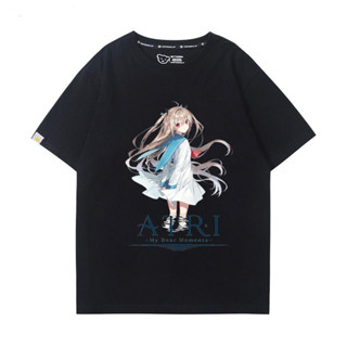 Anime ATRI My Dear Moments อนิเมะเสื้อผู้หญิง เสื้อยืดลำลองแขนสั้นผ้าฝ้ายสองมิติสำหรับชายและหญิง