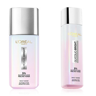 (2 ขนาด) Loreal Paris Glycolic-Bright Glowing Peeling Toner ลอรีอัล ปารีส ไกลโคลิค-ไบร์ท โกลว์อิ้ง พีลลิ่ง โทนเนอร์