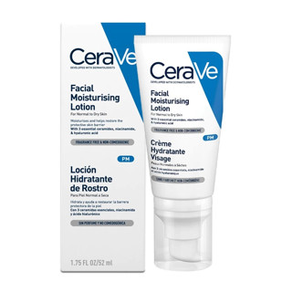 Cerave Facial Moisturizing Lotion PM 52 ml เซราวี เฟเชียล มอยซ์เจอร์ไรซิ่ง โลชั่น สำหรับ ผิวหน้า 52ml