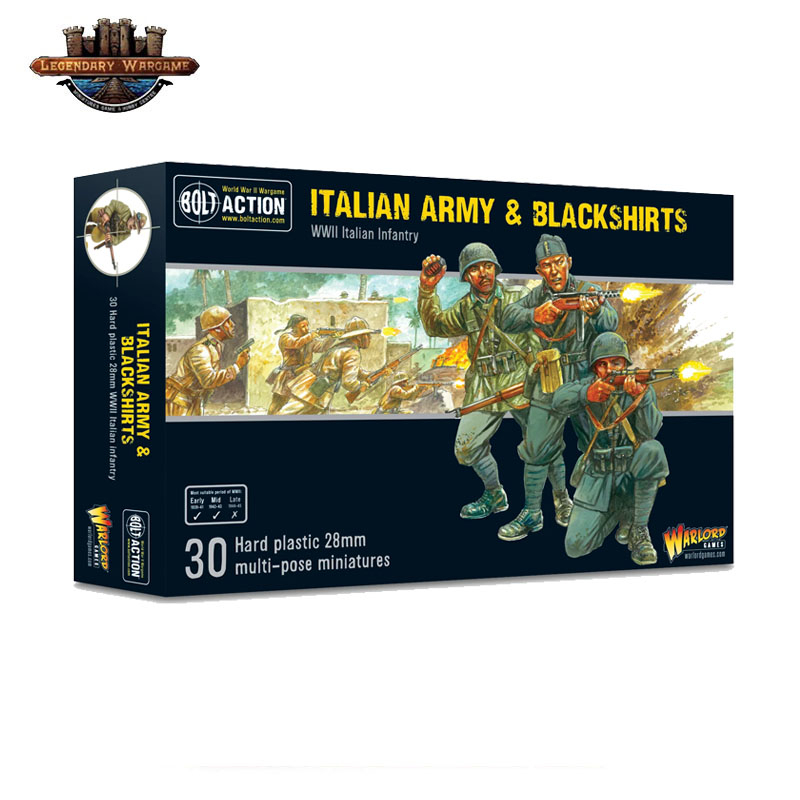 [พร้อมส่ง] WARLORD GAMES: BOLT ACTION: Italian Army & Blackshirts starter army  โมเดลทหารจำลองสงคราม