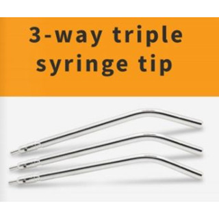 Triple Syringe tip 3-Way Metal