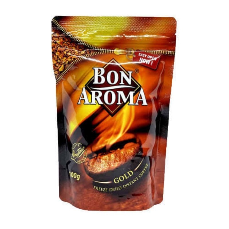 Bon Aroma Gold กาแฟสำเร็จรูปชนิดฟรีซดราย 100 กรัม แบบถุง