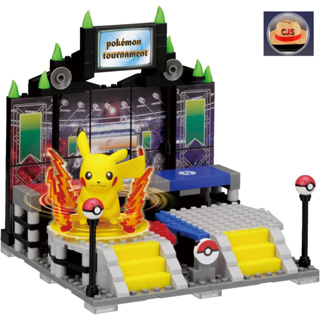 [ส่งตรงจากญี่ปุ่น] ฟิกเกอร์ Takara Tomy Pokemon Nanoblock Plus Pikachus Battle Field Pp-001