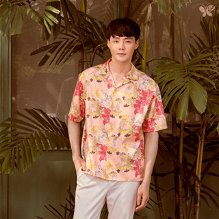 Adult Oversized Summer Shirt เสื้อฮาวายทรง Oversized ผ้าคอตตอน 100% ทอในแบบซาติน มีความเงาที่ผิวผ้าเล็กน้อย