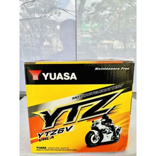 แบตเตอรี่ YUASA 6 แอมป์ YTZ6V แบบใหม่ 100% ทุกลูก รับประกันเปลี่ยนฟรีภายใน 7 วัน (