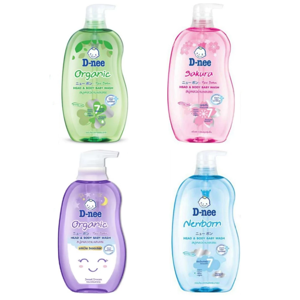 D-Nee ดีนี่ สบู่เหลวอาบและสระ สำหรับเด็ก ขนาด 750 มล.(1 ขวด)