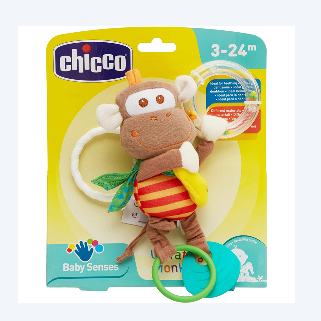 Chicco Multi-Activity Vibrating Monkey ตุ๊กตาแขวนพร้อมยางกัด