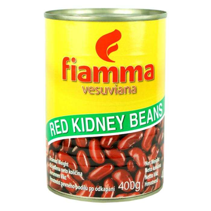 ไฟมมา ถั่วแดงในน้ำเกลือ 400 กรัม - Red Kidney Beans in Brine 400g Fiamma brand