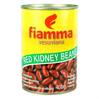 ไฟมมา ถั่วแดงในน้ำเกลือ 400 กรัม - Red Kidney Beans in Brine 400g Fiamma brand