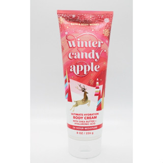 Bath &amp; Body Works BBW Ultra Shea Body Cream Signature Collection winter candy apple 226 g. ครีมบำรุงผิวกายแบรนด์ดังจากอเ