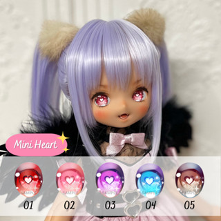 [พร้อมส่ง] ตาอะคริลิค ตาอนิเมะ 14 - 24mm ตา bjd ลาย Mini Heart