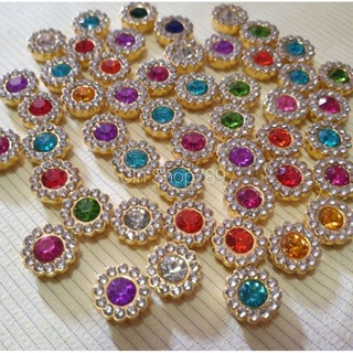 เพชรล้อม (50 ชิ้น) ขนาดปริมาณ 10 มิล เพชร เพชรล้อมไฮโซ ฐานด้…