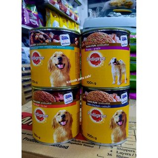 Pedigree(เพดดิกรี)กระป๋อง 700g. อาหารเปียกสุนัขเพดดิกรี เหมาะสำหรับสุนัขทุกวัย