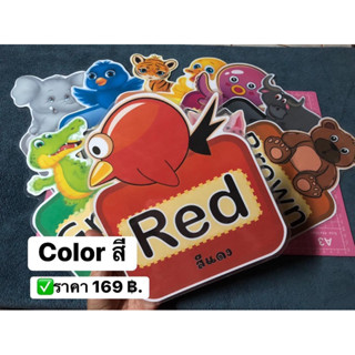 color สีขนาดA4 ติดตกแต่งห้องเรียนได้