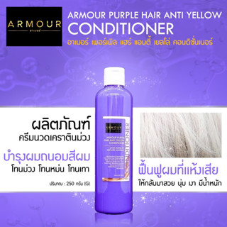 ARMOUR PURPLE HAIR ครีมนวดม่วงถนอมสีผม AM20 บำรุงผมถนอมสีผม โทนม่วง โทนหม่น โทนเทาที่ช่วยบำรุงฟื้นฟูผมที่เเห้งเสีย