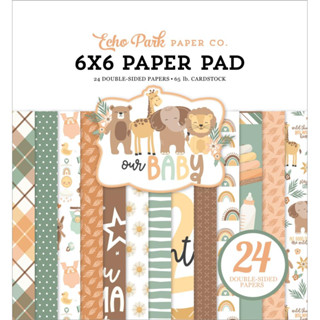 Echo Park Double-Sided Paper Pad 6"X6" 24/Pkg : Our Baby