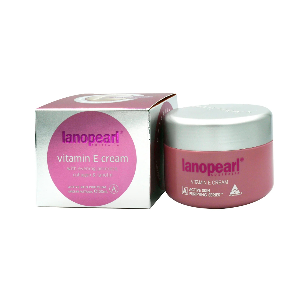 ครีมรกแกะ Lanopearl Vitamin E Cream with evening Primrose Collagen & Lanolin ลาโนเพิร์ล นำเข้าจากออสเตรเลีย ของแท้100%