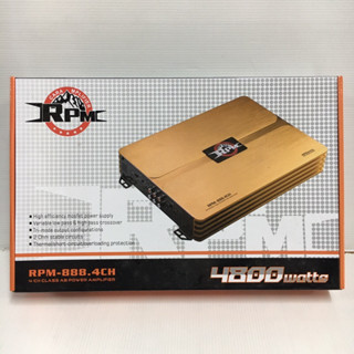 เพาเวอร์แอมป์ RPM รุ่น 888.4 CH 4800Watts car amplifier CLASS AB เพาเวอร์รถยนต์ พาวเวอร์แอมป์