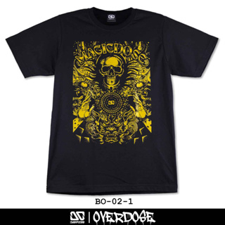 Overdose T-shirt เสื้อยืดคอกลม สีดำ รหัส BO-02-1(โอเวอโดส)