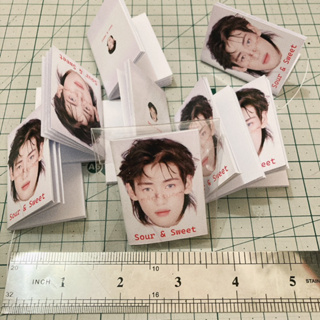 (ขั้นต่ำ 10ชิ้น/1ลาย) สมุดจิ๋วส่งรูปมาทำ พร้อมใส่ซองแก้ว สำห…