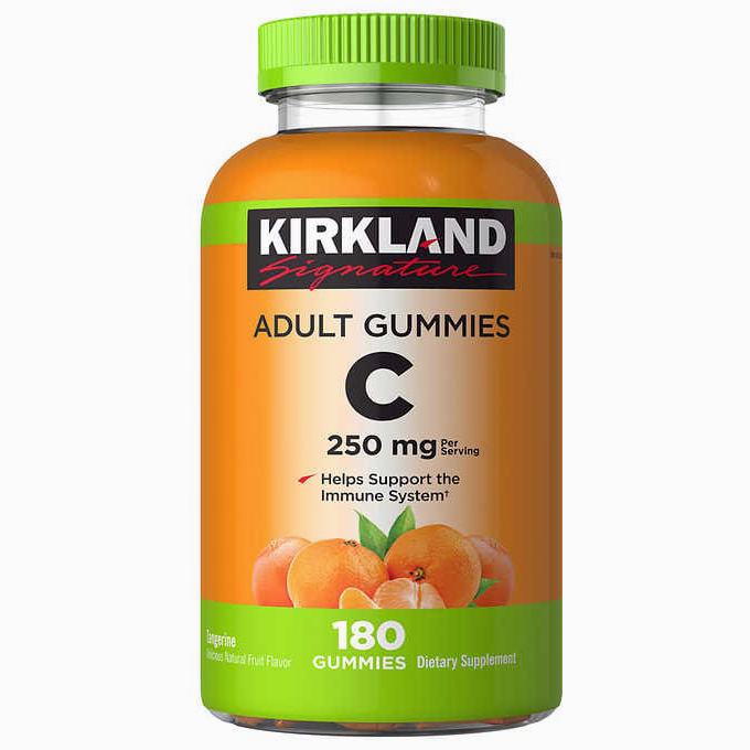 (Exp.01/2024)Kirkland Signature Vitamin C 250mg Adult 180 Gummies