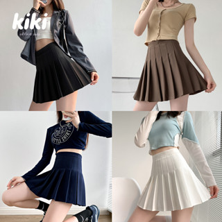 กระโปรงเทนนิสเอวสูง จีบรอบตัว สไตล์เกาหลี มีซับใน / Kiki Skirt