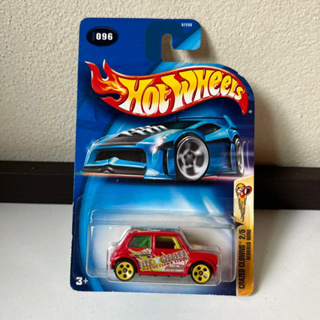 รถเหล็ก รถฮอทวีล รถมินิ HOT WHEELS 2003  #096 CRAZED CLOWNS 2/5 MORRIS MINI