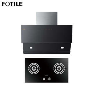 FOTILE เครื่องดูดควัน JQG9031 90 ซม. + FOTILE เตาแก๊สฝัง FD2B 73 ซม.