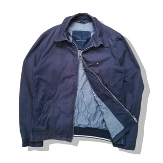 Tommy Hilfiger Navy Blue Zipper Jacket รอบอก 44”