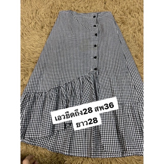 💥Salesจ้า💥โละๆScot long skirt ทรงระบายเอวสมอค ติดกระดุมหน้า น่ารักมากมายงานสวย .