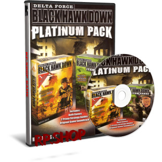 แผ่นเกมคอม PC - Delta Force Black Hawk Down – Platinum Pack [1DVD + USB + ดาวน์โหลด]