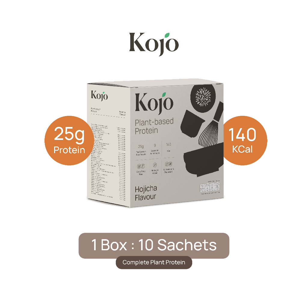 1 Box : Kojo Plant Based Protein โปรตีนจากพืช1 กล่อง Complete Plant-Protein ทุกรสชาติ
