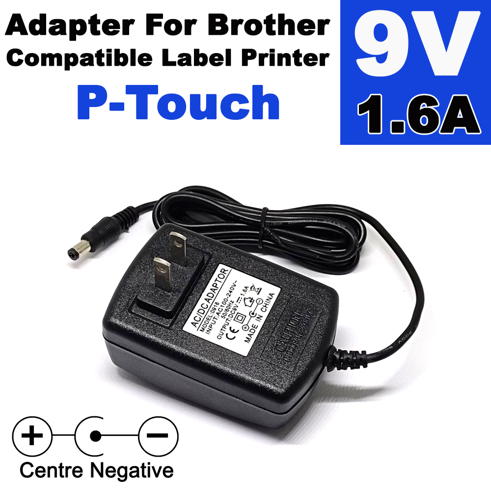 อะแดปเตอร์ เครื่องพิมพ์ฉลาก P-Touch 9V 1.6A Adapter For Brother - Compatible Power Supply.