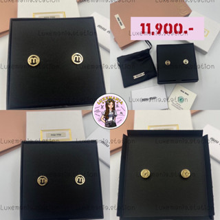 👜: New!! Miu Miu Earrings ‼️ก่อนกดสั่งรบกวนทักมาเช็คสต๊อคก่อนนะคะ‼️