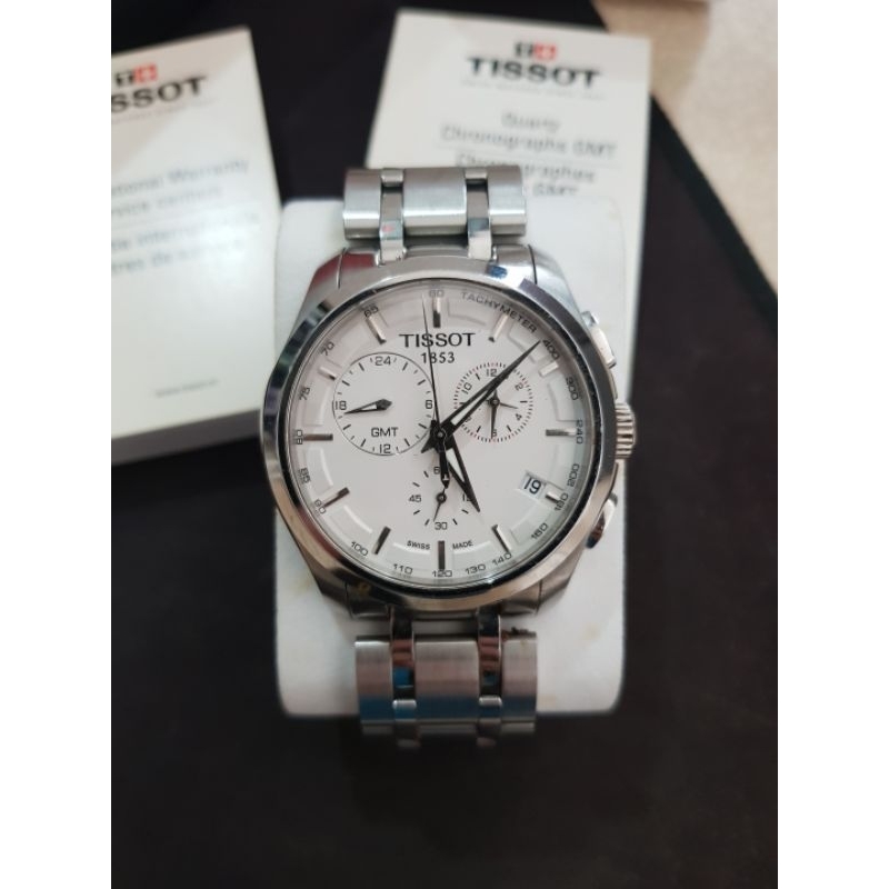 (มือสอง) นาฬิกาข้อมือ ผู้ชาย สีเงิน TISSOT 1853 SWISS WATCHES ซื้อจากสวิสฯ หมดประกันแล้ว มีบัตรรับปร