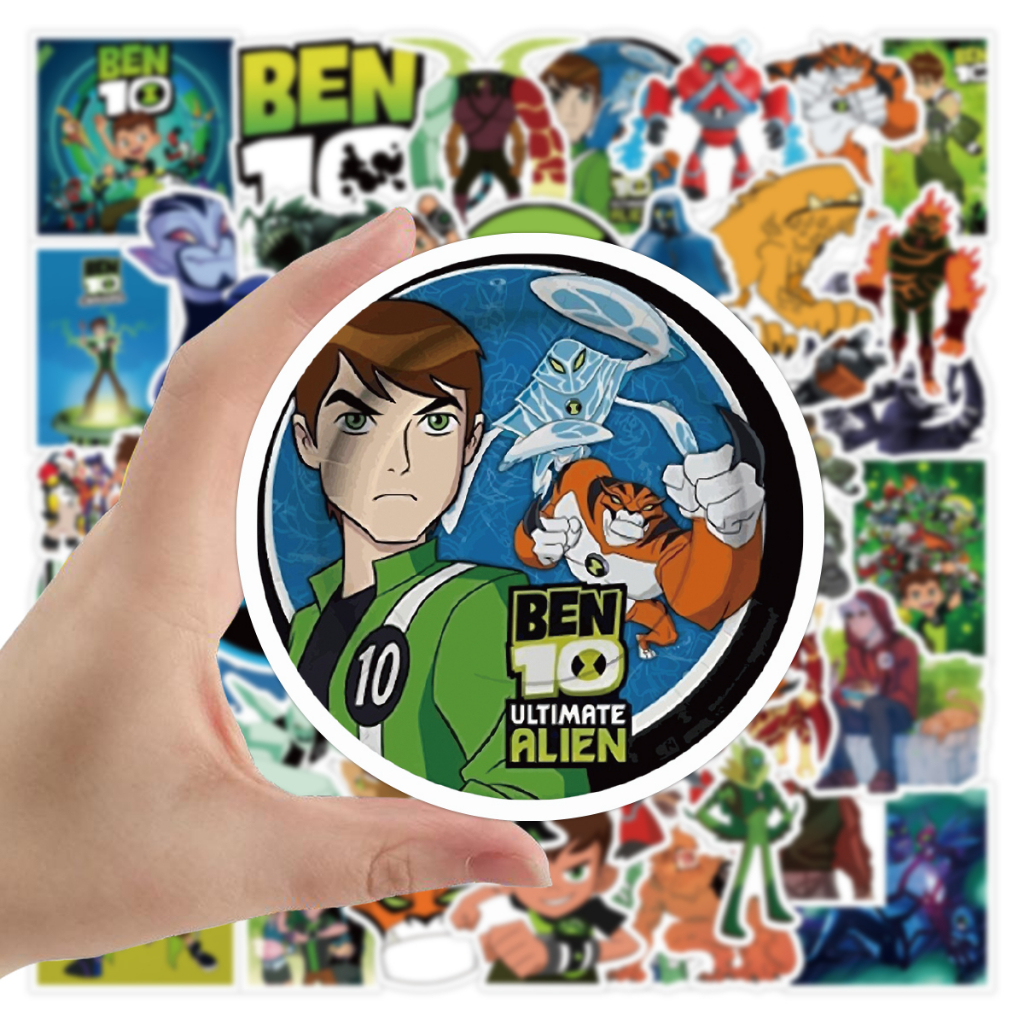 พร้อมส่ง BEN 10 เบ็นเท็น USA cartoon STICKER รีเวนเจอร์ส สติกเกอร์กันน้ำรูปแบบที่แตกต่างกัน 50ชิ้น