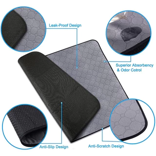 SizeM/L Amazon Popular models Pet Pee Pad แผ่นรองฉี่สุนัข / แมว แบบซักได้ ช่วยฝึกขับถ่าย ซับฉี่ได้ดี กันซึม100%Washable