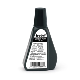 หมึกตรายาง หมึกเติมตรายาง สำหรับ ตรายางหมึกในตัว รุ่น trodat 7011 ขนาด 28 ml ของแท้ 100% [S24]