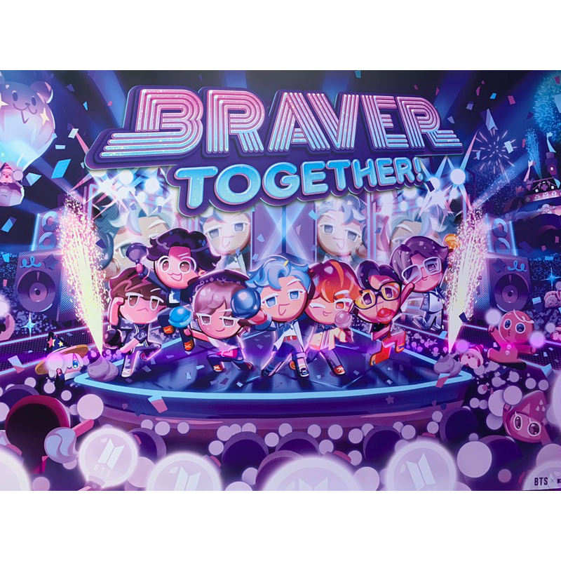 โปสเตอร์ Cookie Run Kingdom X BTS Brave Together