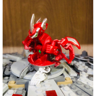 Bakugan Pyrus TITANIUM DRAGONOID Mechtanium Surge Spin Master/SegaToys ( Metal Base ) #บาคุกัน